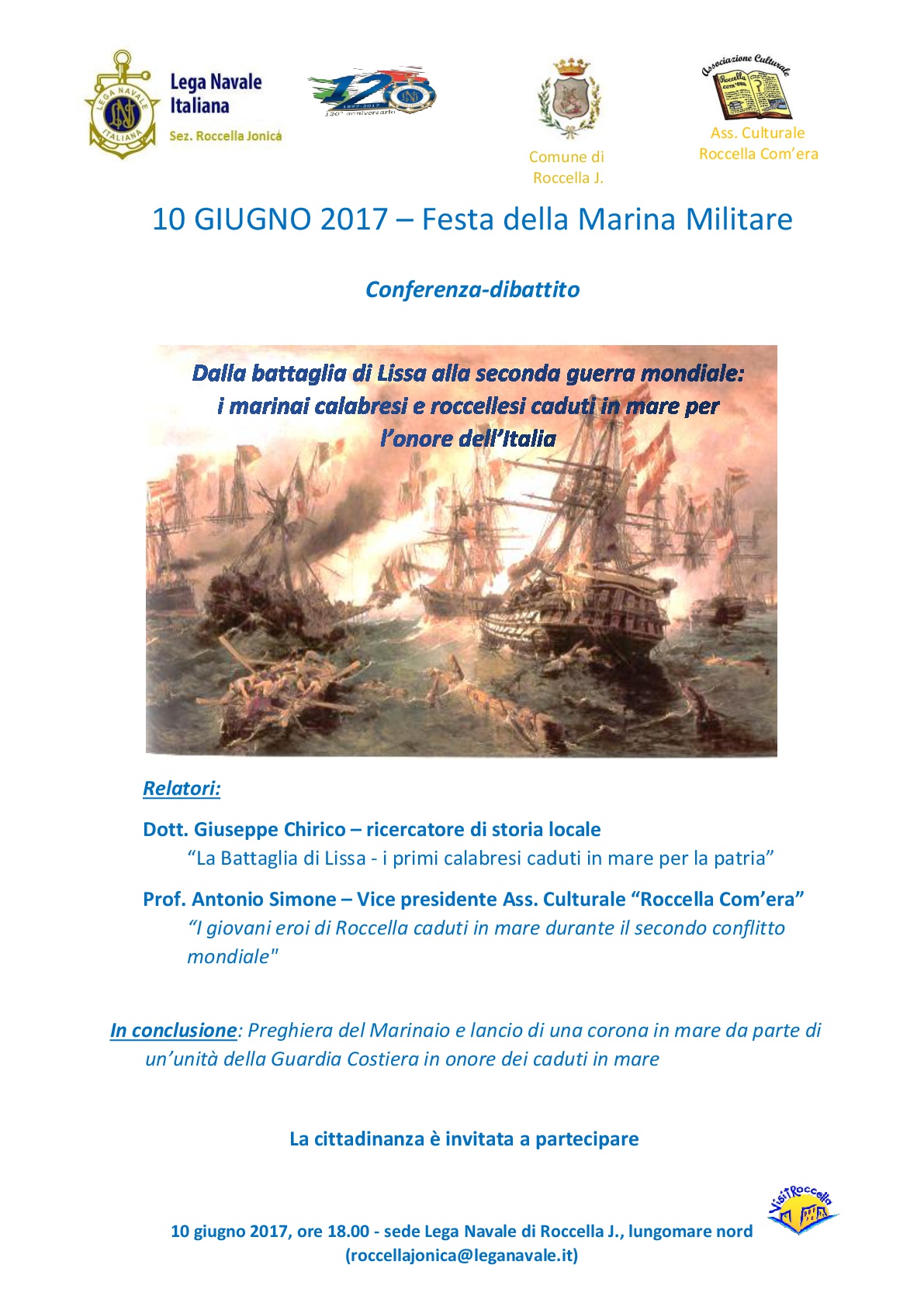 Dalla battaglia di Lissa alla II Guerra Mondiale i marinai calabresi e